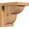 Ekena Millwork Crestline Smooth Corbel w/Backplate, Western Red Cedar, 5 1/2"W x 8"D x 8"H COR06X08X08CRE01SWR - alternate 1